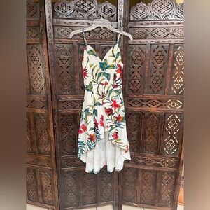 Derek Heart Red and White High Low Sundress